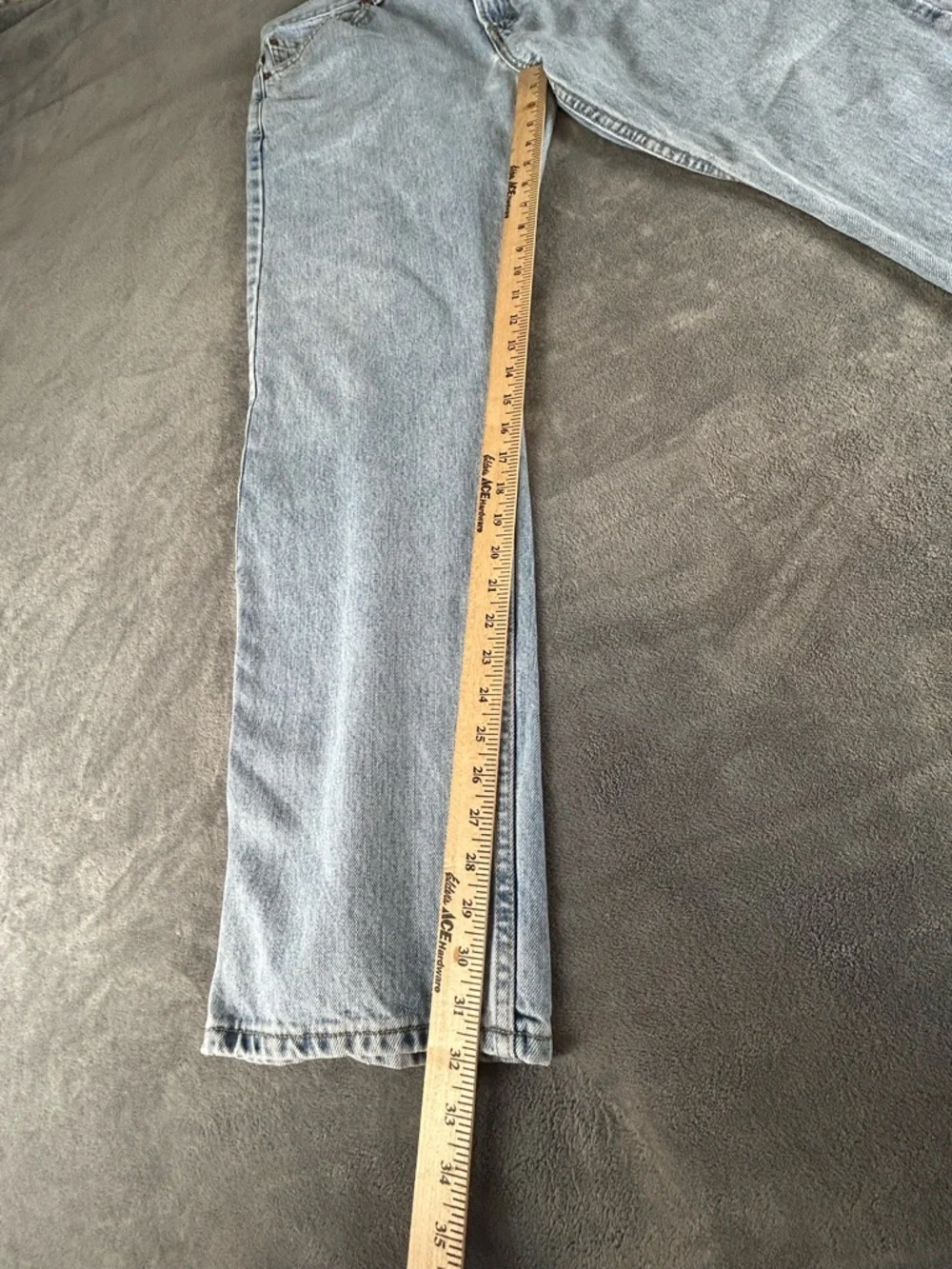 Levi’s 505 VTG Y2K Jeans Mens 38x32 Light Wash‎ Blue Straight Fit Grunge Classic